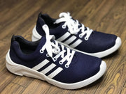 Blue Comfortable Men's Shoes on Synthetic Material Sneakers for Men