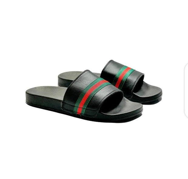 Soft Synthetic Men Black Slides