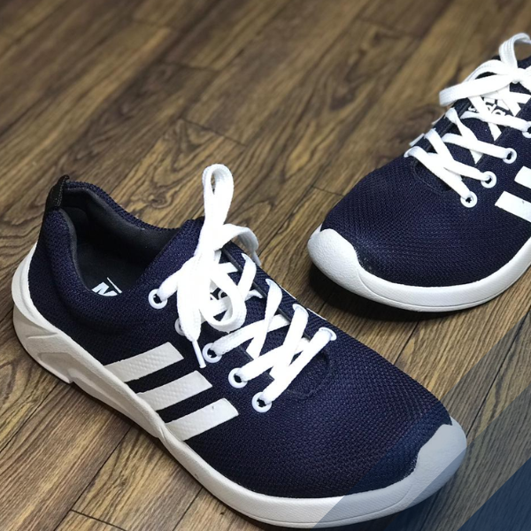 Blue Comfortable Men's Shoes on Synthetic Material Sneakers for Men